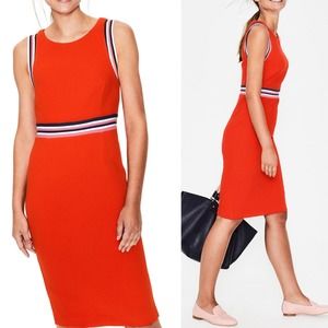 BODEN Dress 4 Red Zada Ottoman Dress Size 4 NWT